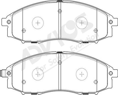 ADVICS-SEA B1N218Y - Kit de plaquettes de frein, frein à disque cwaw.fr