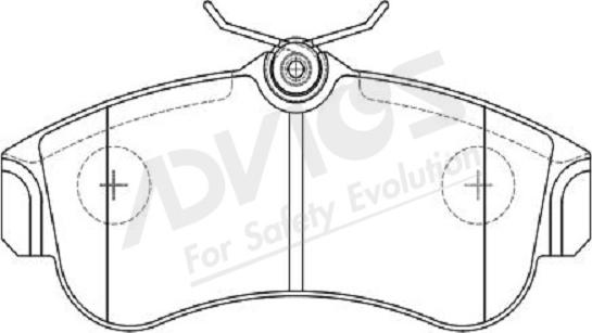 ADVICS-SEA B1N229Y - Kit de plaquettes de frein, frein à disque cwaw.fr