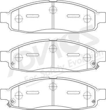 ADVICS-SEA B1N273Y - Kit de plaquettes de frein, frein à disque cwaw.fr