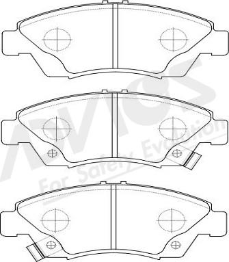 ADVICS-SEA C1N016Y - Kit de plaquettes de frein, frein à disque cwaw.fr