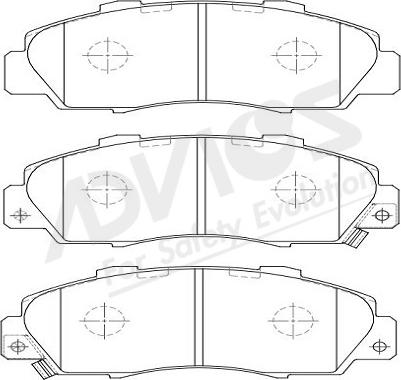 ADVICS-SEA C1N018Y - Kit de plaquettes de frein, frein à disque cwaw.fr