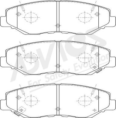 ADVICS-SEA C1N031Y - Kit de plaquettes de frein, frein à disque cwaw.fr