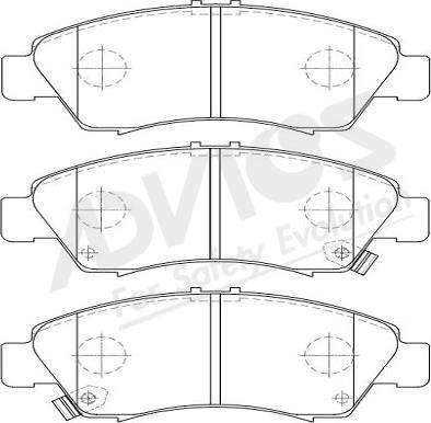 ADVICS-SEA C1N020Y - Kit de plaquettes de frein, frein à disque cwaw.fr