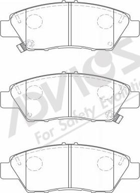 ADVICS-SEA C1N077 - Kit de plaquettes de frein, frein à disque cwaw.fr