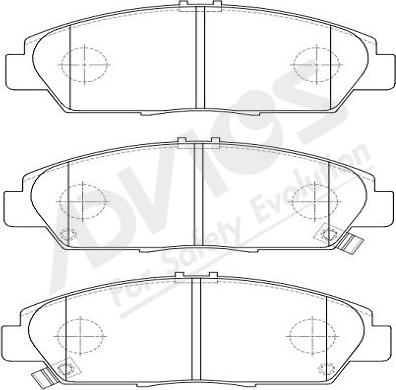 ADVICS-SEA C1N127Y - Kit de plaquettes de frein, frein à disque cwaw.fr