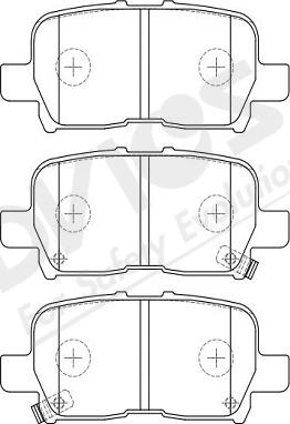 ADVICS-SEA C2N135Y - Kit de plaquettes de frein, frein à disque cwaw.fr