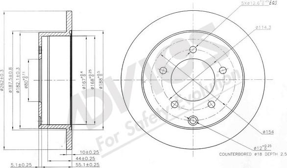 ADVICS-SEA D6R088 - Disque de frein cwaw.fr