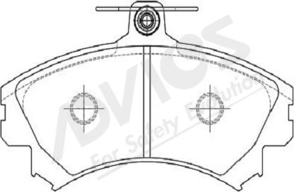 ADVICS-SEA D1N092Y - Kit de plaquettes de frein, frein à disque cwaw.fr