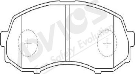 ADVICS-SEA D1N042Y - Kit de plaquettes de frein, frein à disque cwaw.fr