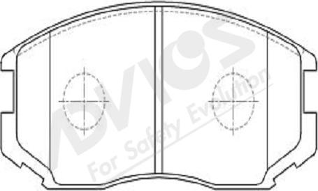 ADVICS-SEA D1N014Y - Kit de plaquettes de frein, frein à disque cwaw.fr