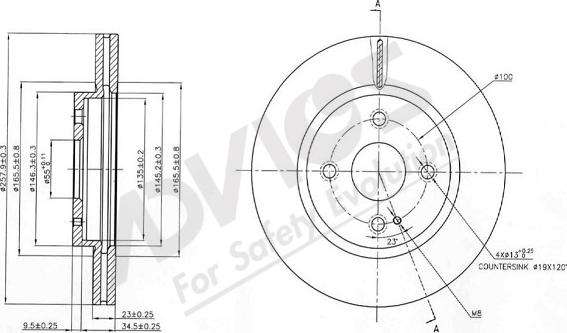 ADVICS-SEA E6F532 - Disque de frein cwaw.fr