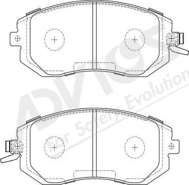 ADVICS-SEA F1N045Y - Kit de plaquettes de frein, frein à disque cwaw.fr