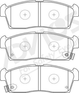 ADVICS-SEA F1N021Y - Kit de plaquettes de frein, frein à disque cwaw.fr