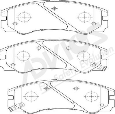 ADVICS-SEA J1N015Y - Kit de plaquettes de frein, frein à disque cwaw.fr