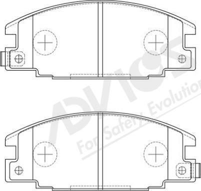 ADVICS-SEA J1N010Y - Kit de plaquettes de frein, frein à disque cwaw.fr