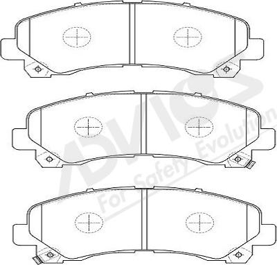 ADVICS-SEA J1N034Y - Kit de plaquettes de frein, frein à disque cwaw.fr