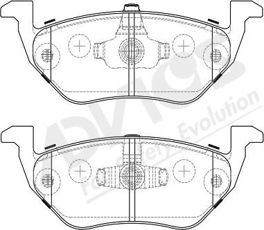 ADVICS-SEA K2N012Y - Kit de plaquettes de frein, frein à disque cwaw.fr