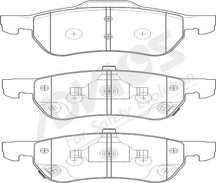 ADVICS-SEA L1N014Y - Kit de plaquettes de frein, frein à disque cwaw.fr