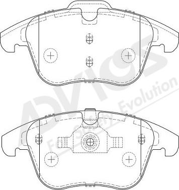 ADVICS-SEA L1N015Y - Kit de plaquettes de frein, frein à disque cwaw.fr