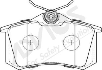 ADVICS-SEA L2N016Y - Kit de plaquettes de frein, frein à disque cwaw.fr