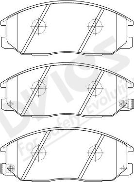 ADVICS-SEA R1N004Y - Kit de plaquettes de frein, frein à disque cwaw.fr