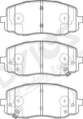 ADVICS-SEA R1N014Y - Kit de plaquettes de frein, frein à disque cwaw.fr