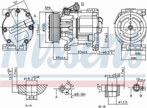 AES PSH 89405 - Compresseur, climatisation cwaw.fr