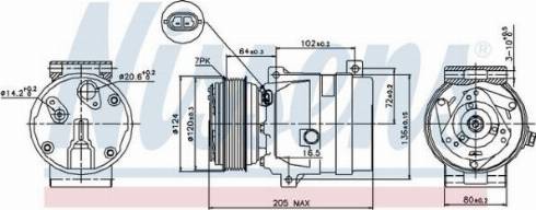 AES PSH 89435 - Compresseur, climatisation cwaw.fr