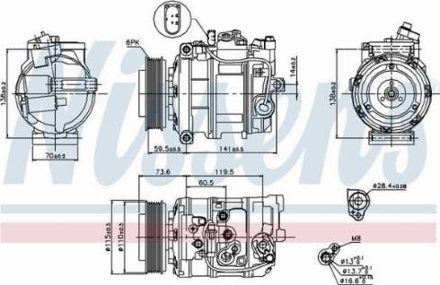 AES PSH 89092 - Compresseur, climatisation cwaw.fr