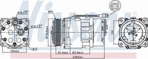 AES PSH 89055 - Compresseur, climatisation cwaw.fr