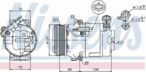 AES PSH 89050 - Compresseur, climatisation cwaw.fr