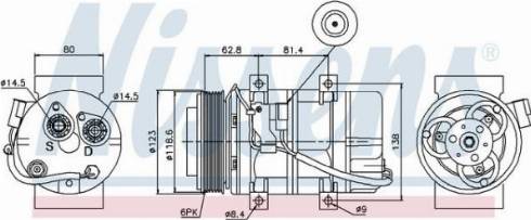 AES PSH 89069 - Compresseur, climatisation cwaw.fr