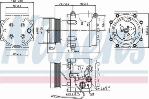 AES PSH 89066 - Compresseur, climatisation cwaw.fr