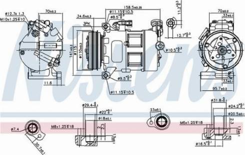 AES PSH 890062 - Compresseur, climatisation cwaw.fr