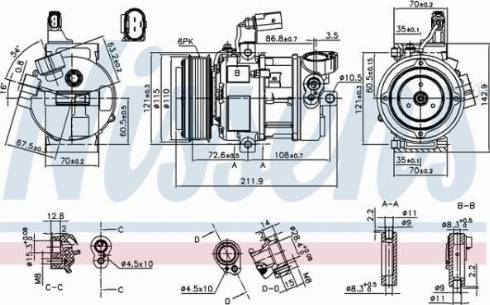 AES PSH 890087 - Compresseur, climatisation cwaw.fr