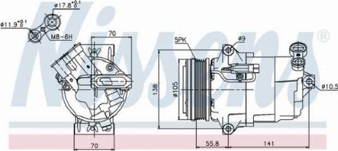 AES PSH 89038 - Compresseur, climatisation cwaw.fr