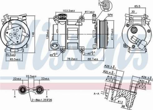 AES PSH 89327 - Compresseur, climatisation cwaw.fr