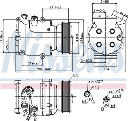 AES PSH 89233 - Compresseur, climatisation cwaw.fr