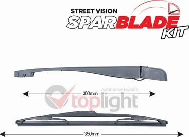 AE TOPLIGHT TRA-P121 - Kit de bras d'essuie-glace, nettoyage des vitres cwaw.fr