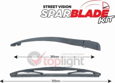 AE TOPLIGHT TRA-T7Y3 - Kit de bras d'essuie-glace, nettoyage des vitres cwaw.fr