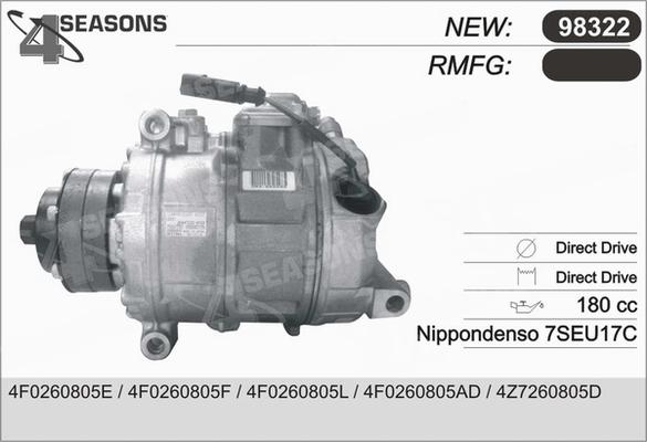 AHE 98322 - Compresseur, climatisation cwaw.fr