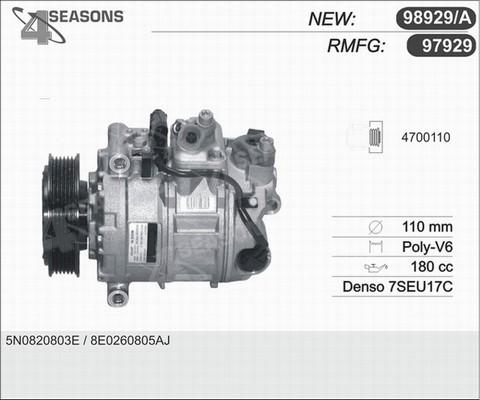 AHE 97929 - Compresseur, climatisation cwaw.fr