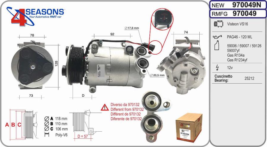 AHE 970049N - Compresseur, climatisation cwaw.fr