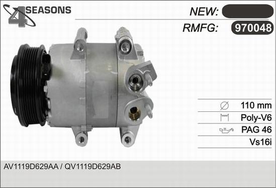 AHE 970048 - Compresseur, climatisation cwaw.fr