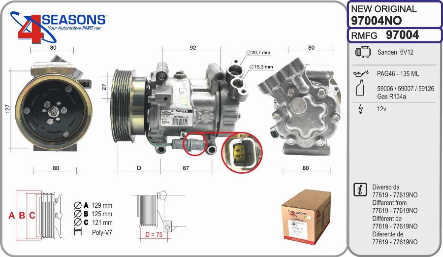 AHE 97004NO - Compresseur, climatisation cwaw.fr