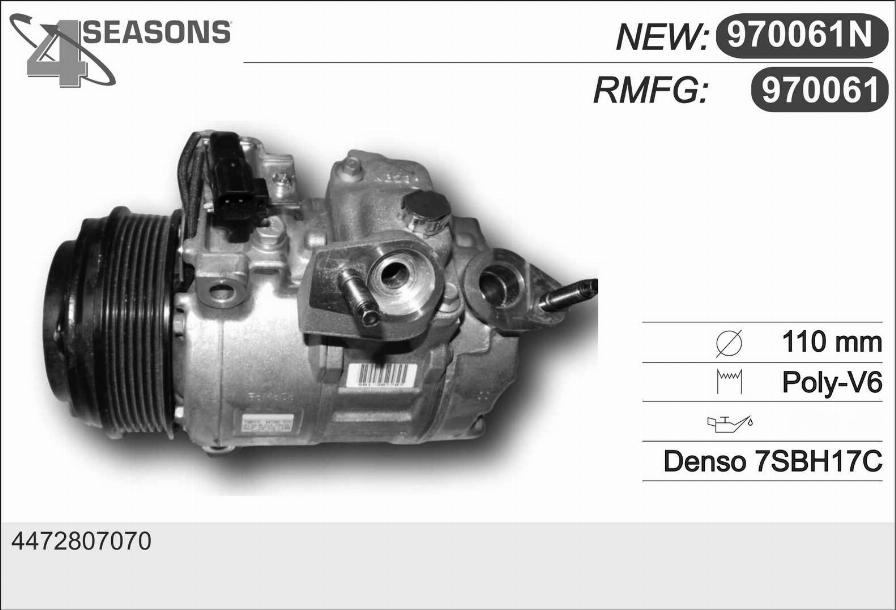 AHE 970061N - Compresseur, climatisation cwaw.fr