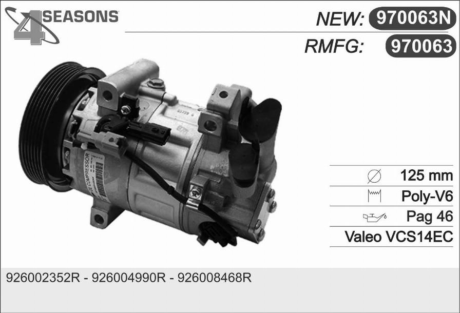 AHE 970063N - Compresseur, climatisation cwaw.fr