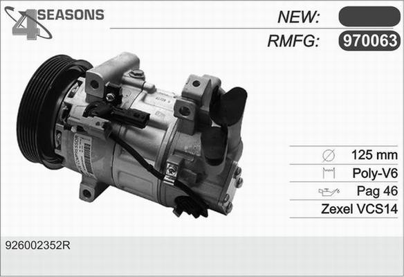 AHE 970063 - Compresseur, climatisation cwaw.fr