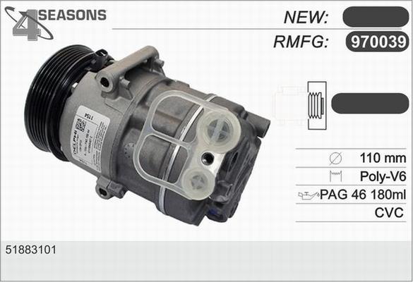 AHE 970039 - Compresseur, climatisation cwaw.fr