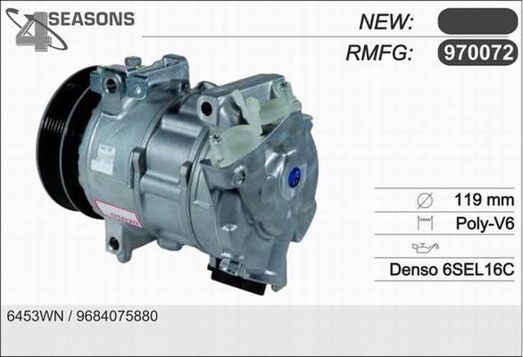 AHE 970072 - Compresseur, climatisation cwaw.fr